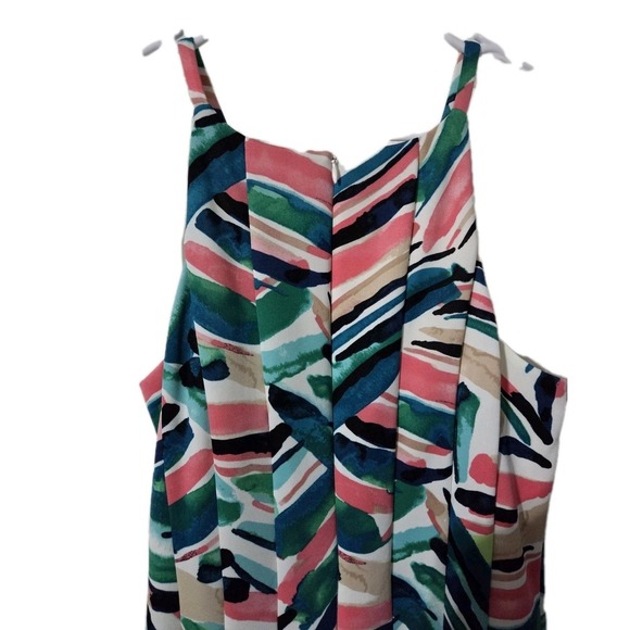 Vince Camuto Halter Neck Fit & Flare Dress  Sz 14 - Picture 4 of 5